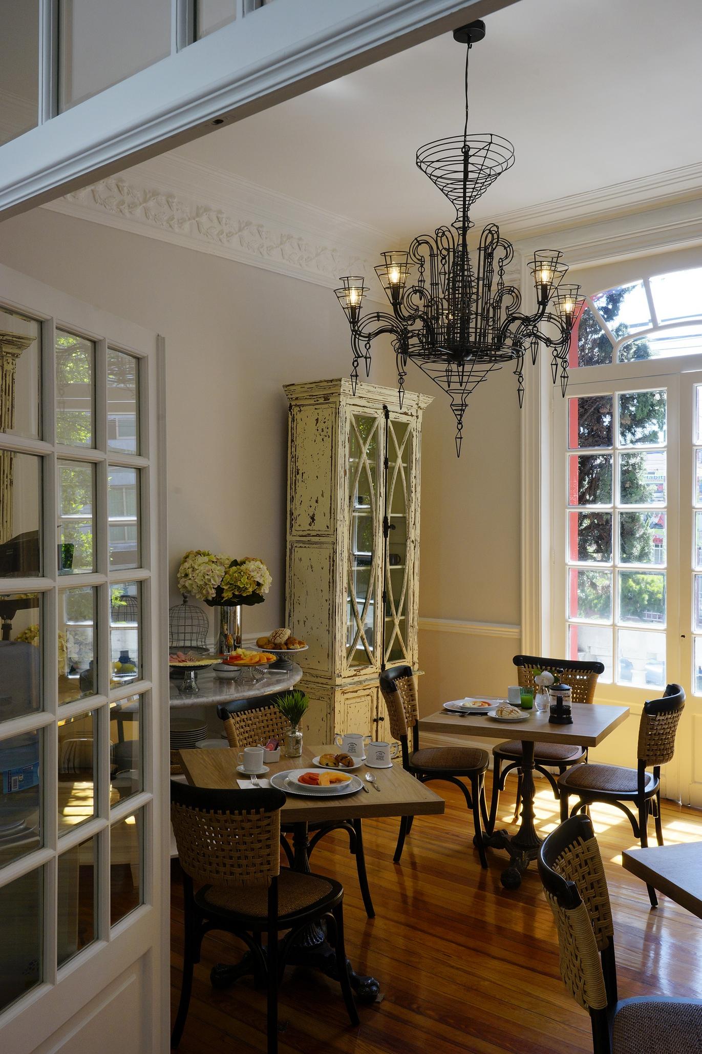 Breakfast room at Casa Goliana — boutique hotel in Roma Norte, Mexico City